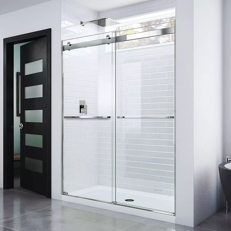 Frameless shower door replacement